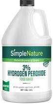 Solução de peróxido de hidrogênio SimpleNature 3% Food Grade 1L