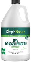 Solução de peróxido de hidrogênio SimpleNature 6% Food Grade 3.78L