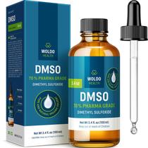 Solução DMSO 70% com água desmineralizada 30% garrafa de vidro de 100 mL