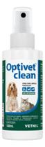 Solução Limpeza Face Optivet Clean 100ml Para Cães E Gatos Solução Limpeza Face Optivet Clean 100ml Para Cães E Gatos
