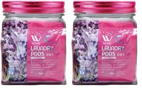 Solução natural para lavanderia 5 em 1 com extratos de lavanda de 32 quilates Solução natural para lavanderia 5 em 1 com extratos de lavanda de 32 quilates