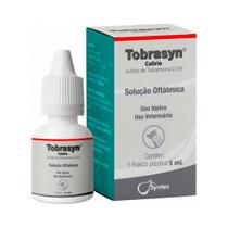 Soluçao Oftalmica Colírio Tobrasyn Para Caes E Gatos - 5ml