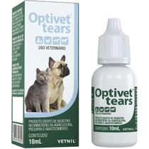 Solução Oftálmica Vetnil Optivet Tears Pet para Cães e Gatos - 10ml