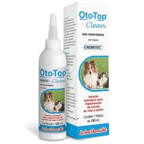 Solução Otológica Oto-Top Clean 100ml Chemitec Cães e Gatos Solução Otológica Oto-Top Clean 100ml Chemitec Cães e Gatos