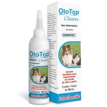 Solução Otológica Oto-Top Clean 100ml Chemitec Cães e Gatos - Chemitec.