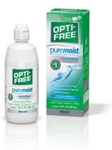 Solução para lentes de contato Opti-Free Puremoist 300 ml com estojo