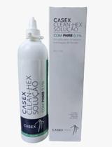 SOLUÇAO PHMB 0,1% para Limpeza de Feridas 350ml Casex SOLUÇAO PHMB 0,1% para Limpeza de Feridas 350ml Casex