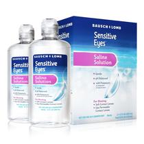 Solução Salina Bausch + Lomb Sensitive Eyes 710 ml Kit com 2