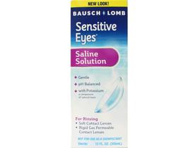 Solução Salina Sensitive Eyes Bausch + Lomb 355 ml - 6 unidades