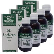 Solução Tira Manchas Escuras Da Pele Gd Indian 100Ml 4 Potes