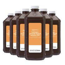 Solução tópica de peróxido de hidrogênio 3% 960mL x 6 - Amazon Basics