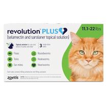 Solução tópica para gatos Revolution Plus 5 a 10 kg, 3 tubos Solução tópica para gatos Revolution Plus 5 a 10 kg, 3 tubos