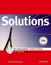 Solutions pre-intermediate sb with cd-rom - 1st ed - OXFORD UNIVERSITY Solutions pre-intermediate sb with cd-rom - 1st ed - OXFORD UNIVERSITY