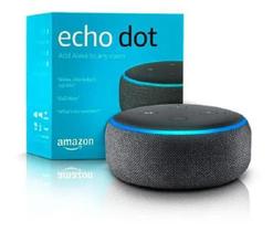 Som Amazon Alexa Echo Dot 3 - Cor Preta