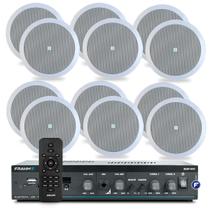 Som Ambiente Area Gourmet Bluetooth Usb Sd Controle Remoto + 12 Arandela Jbl Top