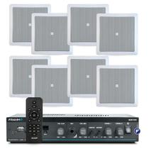 Som Ambiente Area Gourmet Bluetooth Usb Sd Frahm Slim 1600 G5 + 8 Arandelas Jbl Embutir Som Ambiente Area Gourmet Bluetooth Usb Sd Frahm Slim 1600 G5 + 8 Arandelas Jbl Embutir