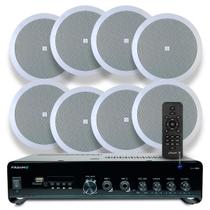 Som Ambiente Jbl 8 Arandelas Teto Gesso Embutir Lojas Academia + Receiver Bluetooth Usb Som Ambiente Jbl 8 Arandelas Teto Gesso Embutir Lojas Academia + Receiver Bluetooth Usb