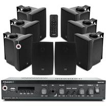 Som Ambiente Jbl Bluetooth Para Academia Salão Area Externa Piscina + 8 Caixas Fixar Parede Jbl