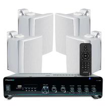 Som Ambiente Jbl Hotel Lojas 04 Caixas Jbl C521 Amplificador Bluetooth Usb Sd Controle Remoto