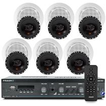 Som Ambiente Piscina Churrasco Bluetooth Usb Sd Frahm Slim 1600 G5 + Arandelas Jbl Original