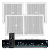 Som Ambiente Slim 2500 + 4 Arandelas Jbl Teto Embutir Gesso