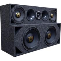 Som Automotivo Caixa Completa Medio Grave Agudo 1300w Rms - OESTESOM