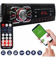 Som automotivo mp3 player blueth usb sd 4x25w controle remoto