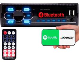 Som Automotivo MP3 Player Bluetooth,Entrada Auxiliar,P2,Rádio FM,Saída RCA,SD,Viva Voz,USB