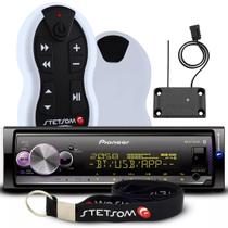 Som Automotivo Pioneer Bluetooth Usb Atende Ligação Radio Mvh-x3000br + Controle Stetsom 500m