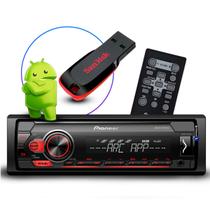 Som Automotivo Pioneer Com Usb Mixtrax Comando de Volante Com Controle Remoto + Pendrive