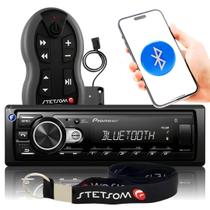 Som Automotivo Pioneer Mp3 Player Com Usb Bluetooth + Controle Longa Distancia 500 Metros Stetsom