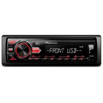 Som Automotivo Pioneer MVH-98UB MP3 Player 1 Din LCD Media Receiver Smartphone Android USB AUX