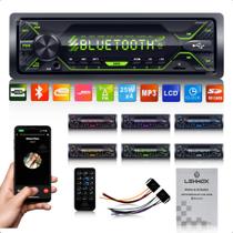 Som automotivo Radio mp3 bluetooth melhor q Painer Soni Aparelho de som muda de cor potente forte
