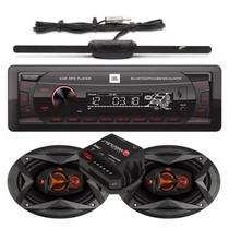 Som Automotivo Radio Mp3 Player Jbl Bluetooth + 2 Falante 6x9 Pol + Antena e Amplificador Stetsom