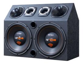 Som Automotivo Trio Igreja Carro 2 Falante Subwoofer Bomber