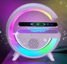 Som Bluetooth sem fio carregador portátil luminária de Led 7 cores