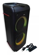 Som Caixa Alto-falante Bluetooth Portátil 1000w Led Potente