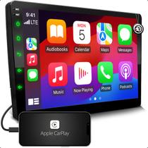 Som Carro Aparelho Radio 2 din Central Multimidia Universal Automotivo Tela Touch 9 Polegadas Slim Com Carplay Android Auto Espelhamento Usb Bluetooth