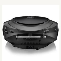 Som Portátil Boombox Multilaser SP178 - 5 em 1 Bivolt - Preto - com Entradas USB/Aux/SD, Leitor de CD e Rádio FM - 20W