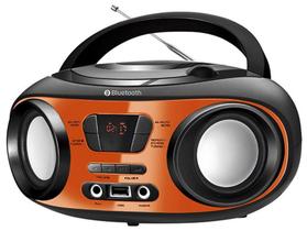 Som Portátil Mondial FM 8W CD Player - Display Digital BX-18 Bluetooth Entrada USB