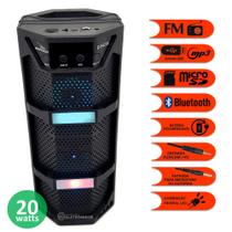 Som Portátil Torre 20W Bluetooth Entrada Auxiliar P2 e Mic, Rádio FM DS4230 Som Portátil Torre 20W Bluetooth Entrada Auxiliar P2 e Mic, Rádio FM DS4230