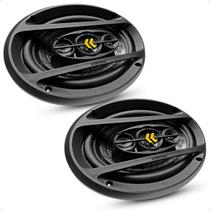 Som Pra carro Alto Falante Automotivo Tampão 6x9 Polegadas Bravox Revo 200Wrms Par Forte Potente 4 Ohms