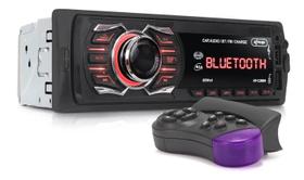 Som Radio Automotivo 1 Din Controle Volante/USB/Bluetooth/SD - KNUP