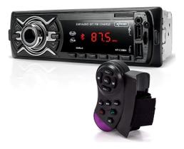 Som Radio Automotivo Bluetooth 60w Knup Kpc30bh Fm controle de volante