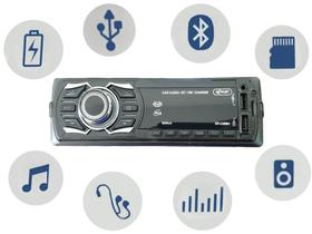 Som Radio Automotivo Bluetooth Potente 240w Controle Volante - Kl Store