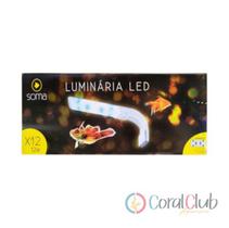 Soma Luminária Led X12 Branca (12W) Led Branco/Azul Bivolt Soma Luminária Led X12 Branca (12W) Led Branco/Azul Bivolt