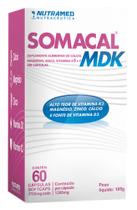 Somacal MDK - Cálcio + Magnésio + Vitamina K2 - 60 cápsulas