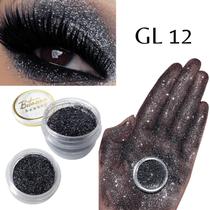 Sombra asa de borboleta Glitter Cor GL 12 - Bitarra Beauty microparticulas em po com alta pigmentação e brilho para sua maquiagem