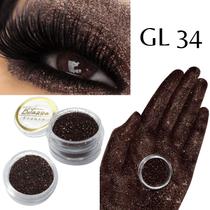 Sombra asa de borboleta Glitter Cor GL 34 - Bitarra Beauty microparticulas em po com alta pigmentação e brilho para sua maquiagem