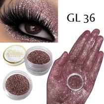 Sombra asa de borboleta Glitter Cor GL 36 - Bitarra Beauty microparticulas em po com alta pigmentação e brilho para sua maquiagem